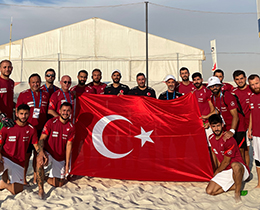 Plaj Futbolu Milli Takmndan Cumhuriyet Bayram Kutlamas
