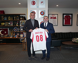 �srafil K��la, TFF Ba�kan� Hac�osmano�lu�nu Ziyaret Etti