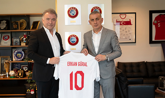 Erkan Gral'dan, TFF Bakan Hacosmanolu'na Ziyaret<br>