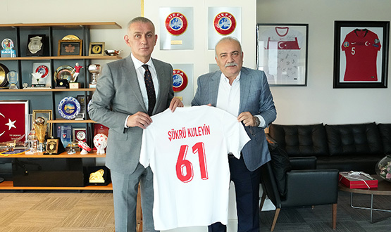 kr Kuleyin, TFF Bakan Hacosmanolu'nu Ziyaret Etti