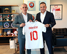 Emin Hitay, TFF Bakan Hacosmanolunu Ziyaret Etti