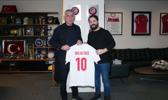 �smail Baki Tuncer, TFF Ba�kan� Hac�osmano�lu'nu Ziyaret Etti