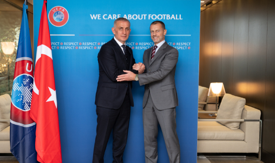 TFF President Hacosmanolu Met With UEFA President Čeferin