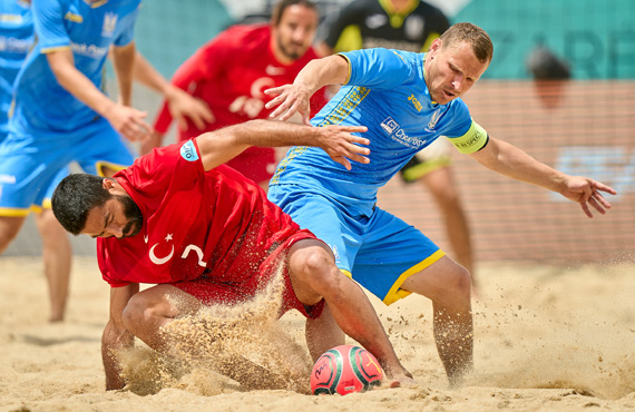 Plaj Futbolu Milli Takmmz, Ukrayna’ya 7-5 yenildi