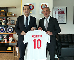 Rza Perin, TFF Bakan Hacosmanolunu Ziyaret Etti