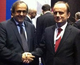 Mehmet Baykan, UEFA Bakan Platini ile grt