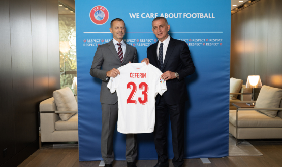 TFF President Hacosmanolu Met With UEFA President Čeferin