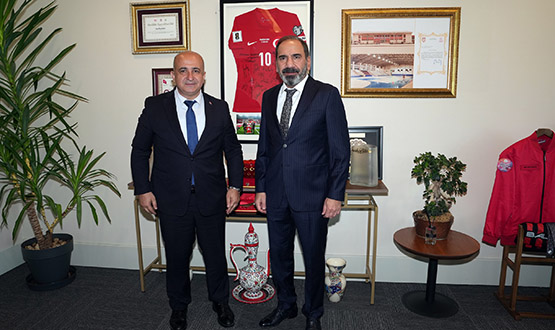 Erc�ment Ta�demir'den, TFF Ba�kan Vekili Mecnun Otyakmaz'a Ziyaret