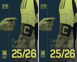 2025-2026 Futbol Oyun Kurallar Kitab Yaynland