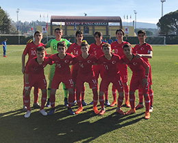 U15s lost against Italy: 3-2