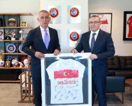 Emrullah Glckten TFF Bakan Hacosmanoluna Ziyaret