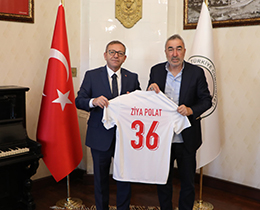 Samet Aybabadan Kars Valisi Polat ve Belediye Bakan Sengere Ziyaret