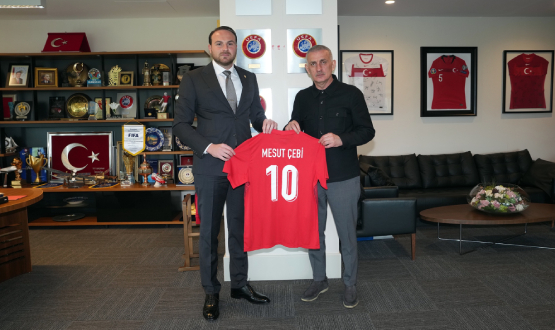 Mesut �ebi'den TFF Ba�kan� Hac�osmano�lu'na Ziyaret