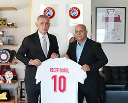 Kocaelispor Bakan Recep Durul, TFF Bakan Hacosmanolunu Ziyaret Etti
