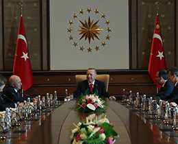 Cumhurbakan Erdoan, Nihat zdemir ve Kulpler Birliini kabul etti