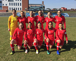 Womens U16s beat Greece: 1-0