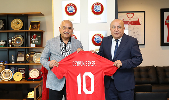 Ceyhun Beker'den, TFF Başkanı Mehmet Büyükekşi'ye Ziyaret