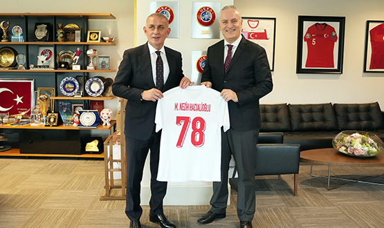 Nezih Hacaliolu'ndan, TFF Bakan Hacosmanolu'na Ziyaret
