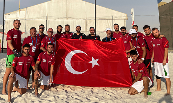 Plaj Futbolu Milli Takm'ndan Cumhuriyet Bayram Kutlamas