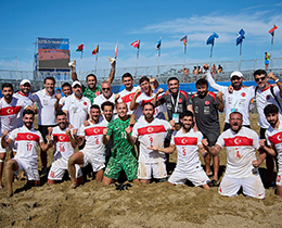 Plaj Futbolu Mill� Tak�m�m�z, Estonya�y� Yenerek Avrupa A Ligi�nde Kald�