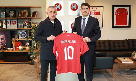 mer Kalayl'dan TFF Bakan Hacosmanolu'na Ziyaret