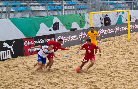 Plaj Futbolu Milli Takm, Avrupa A Ligi ilk manda Rusya'ya 5-1 yenildi