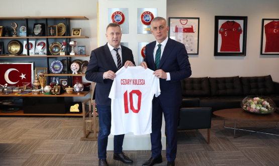 Cezary Kulesza Visited TFF President Hacosmanolu
