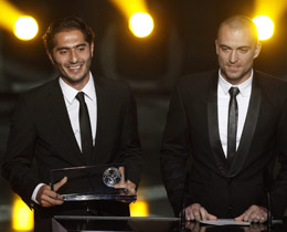 Hamit Altntop claims the FIFA Puskas Award 2010