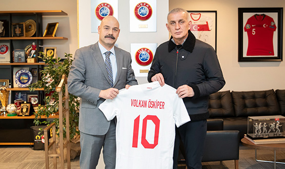 Volkan skiper, TFF Bakan Hacosmanolu'nu Ziyaret Etti