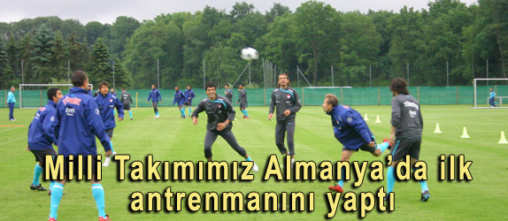 Milli Takm Almanya'daki ilk idmann gurbetiler izledi 