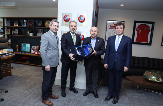 Alinur Akta ve Ömer Furkan Banaz'dan Özdemir'e ziyaret