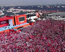 Demokrasi ve ehitler Mitingi stanbulda dzenlendi