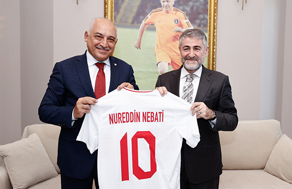 TFF Bakan Mehmet Bykeki, Bakan Nureddin Nebati ile bir araya geldi