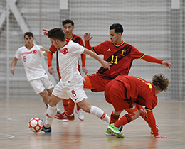 Futsal U19s beat Belgium: 7-1