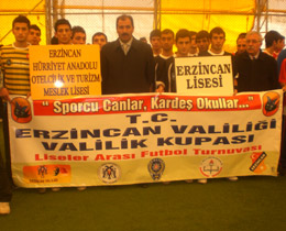 Erzincan Valilik Kupas Liseler Aras Futbol Turnuvas balad