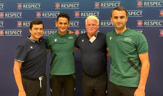Atilla Karaolan ve Erkan zdamar UEFA CORE Kampna Katld