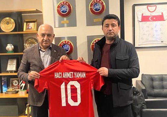 Hac Ahmet Yaman'dan, TFF Bakan Mehmet Bykeki'ye Ziyaret