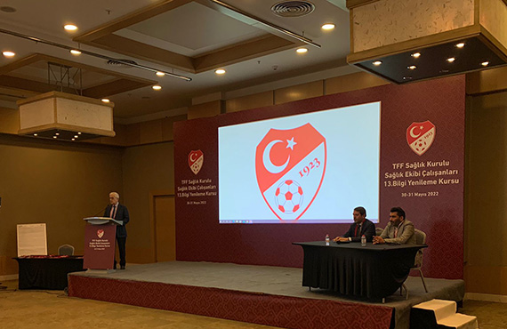 TFF Salk Ekibi alanlar 13. Bilgi Yenileme Kursu yapld