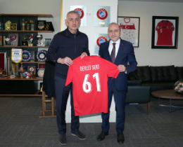 Devlet Sert�ten TFF Ba�kan� Hac�osmano�lu�na Ziyaret