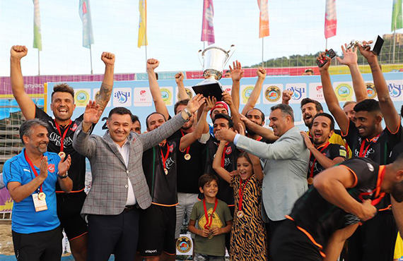 TFF Plaj Futbolu Ligi'nde ampiyon Alanya Belediyespor
