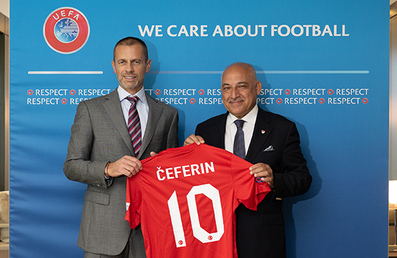 TFF President Mehmet Bykeki met Aleksander Ceferin