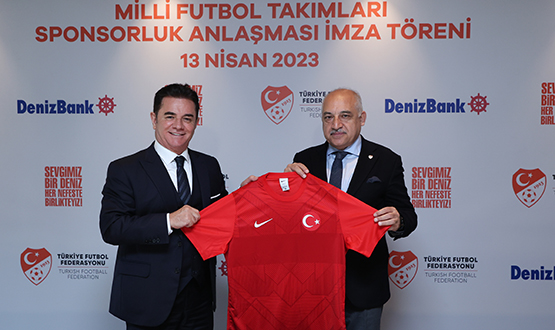 TFF ve DenizBank, Milli Futbol Takmlar Ana Sponsorluunu 3 Yl Uzatt