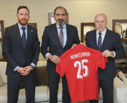 TFF Ba�kan Vekili Otyakmaz�dan Mehmet Sekmen�e Ziyaret