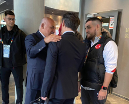 TFF Bakan Mehmet Bykeki, A Mill Takmmzn Kampn Ziyaret Etti