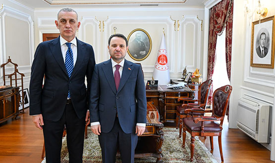 TFF Ba�kan� Hac�osmano�lu, Adalet Bakan� G�rlek'i Ziyaret Etti