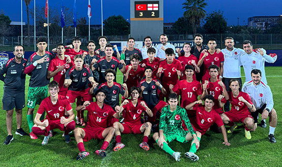 U16 Millî Takmmz, ngiltere'yi 3-2 Malup Etti
