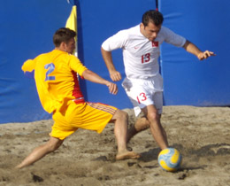 Plaj Futbolu Milli Takm, Romanyay 6-5 yendi