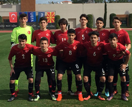 U14s drew against Macedonia: 1-1