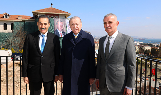 Cumhurba�kan�m�z Say�n Erdo�an ile TFF Ba�kan� Hac�osmano�lu Bir Araya Geldi