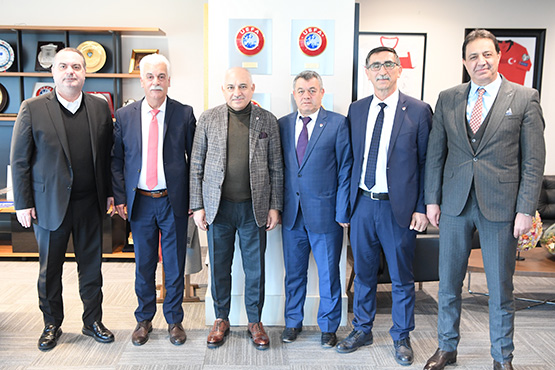 TFSKD Başkanı Hüseyin Doğan, TFF Başkanı Mehmet Büyükekşi'yi Ziyaret Etti